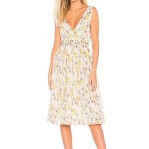 Revolve Line & Dot Fleur Floral Midi Dress Size Medium